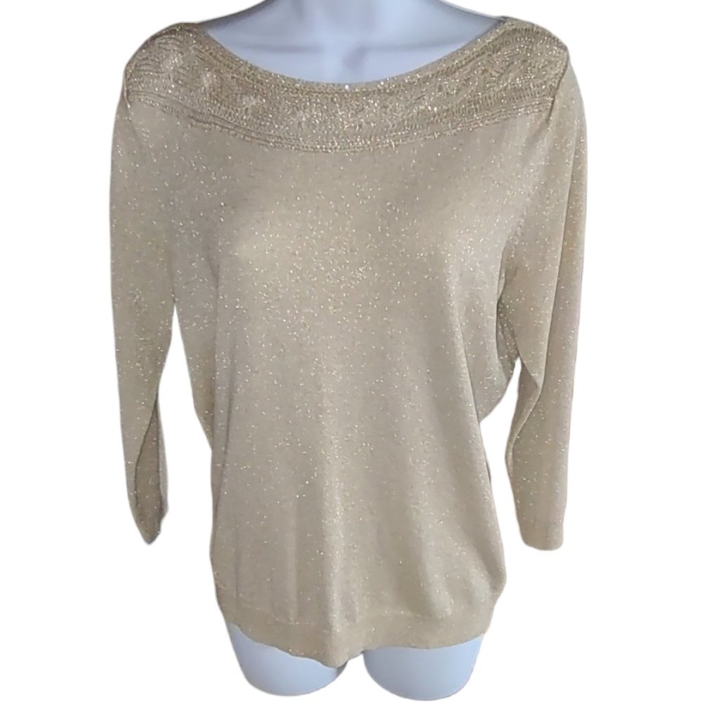 Worthington Gold Crew Neck Sweater